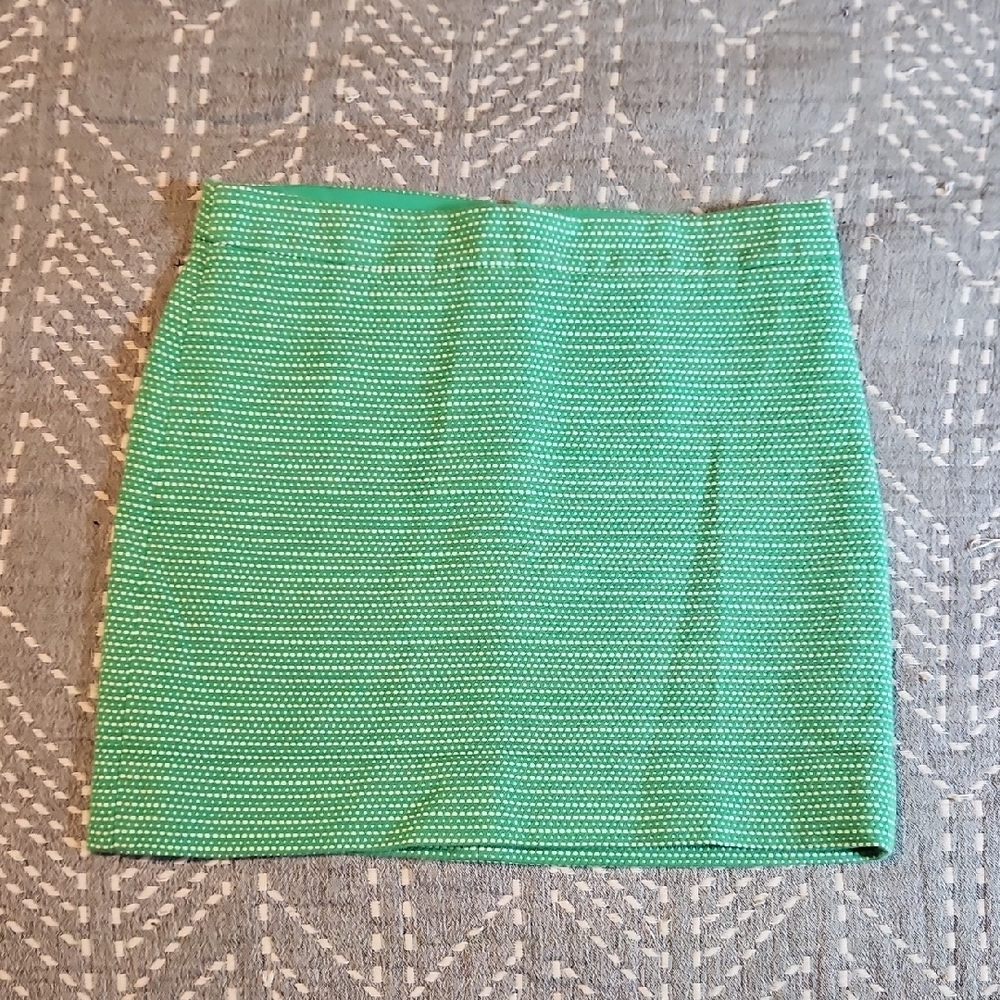 J. Crew Mint Green Mini Skirt